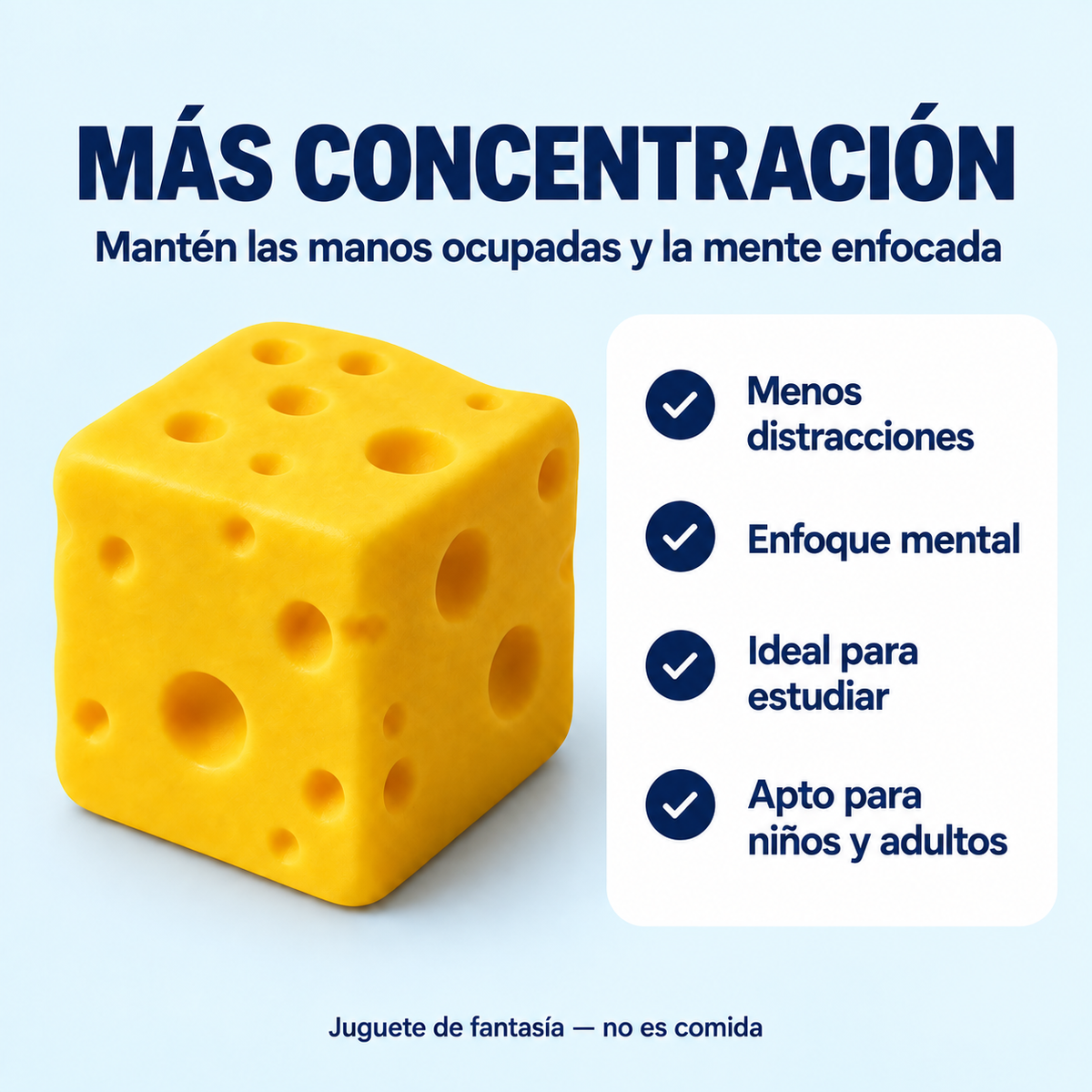 Squishy Relajante Queso Amarillo de Subida Lenta